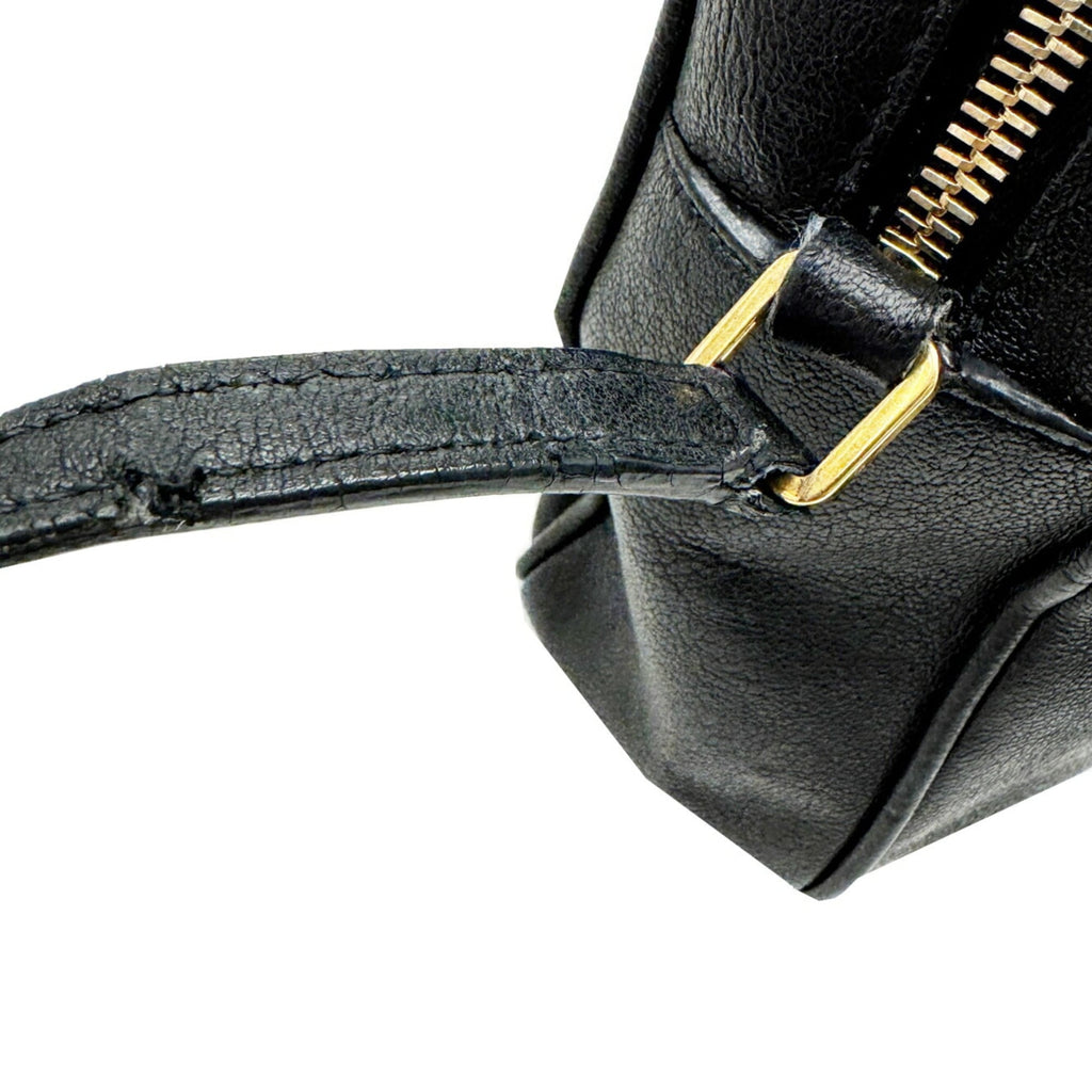 Saint Laurent Black Leather Shoulder Bag (Pre-Owned)