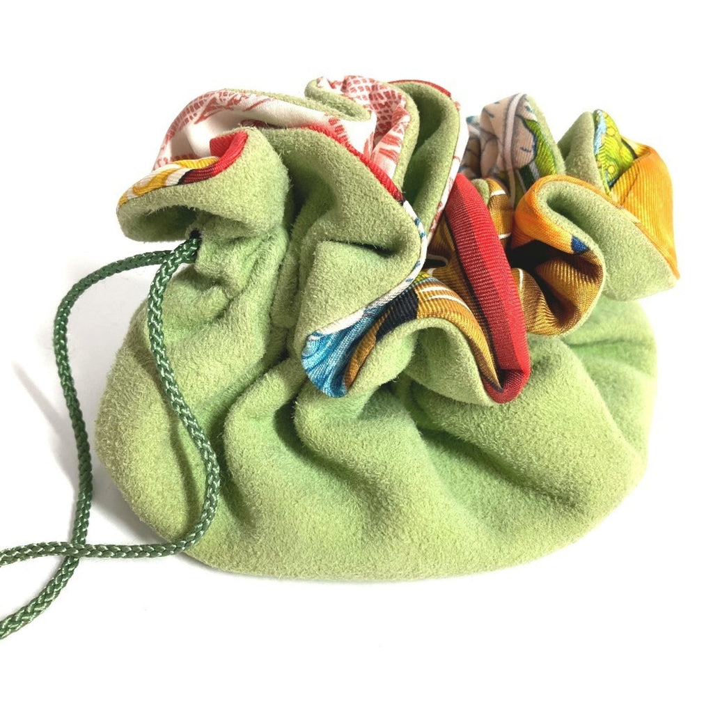Hermes Multi-Color Silk Suede Pouch (Pre-Owned)