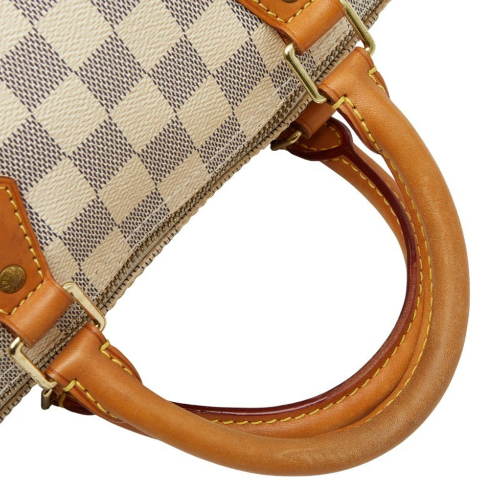 Louis Vuitton White Pvc Leather Boston Bag Handbag (Pre-Owned)