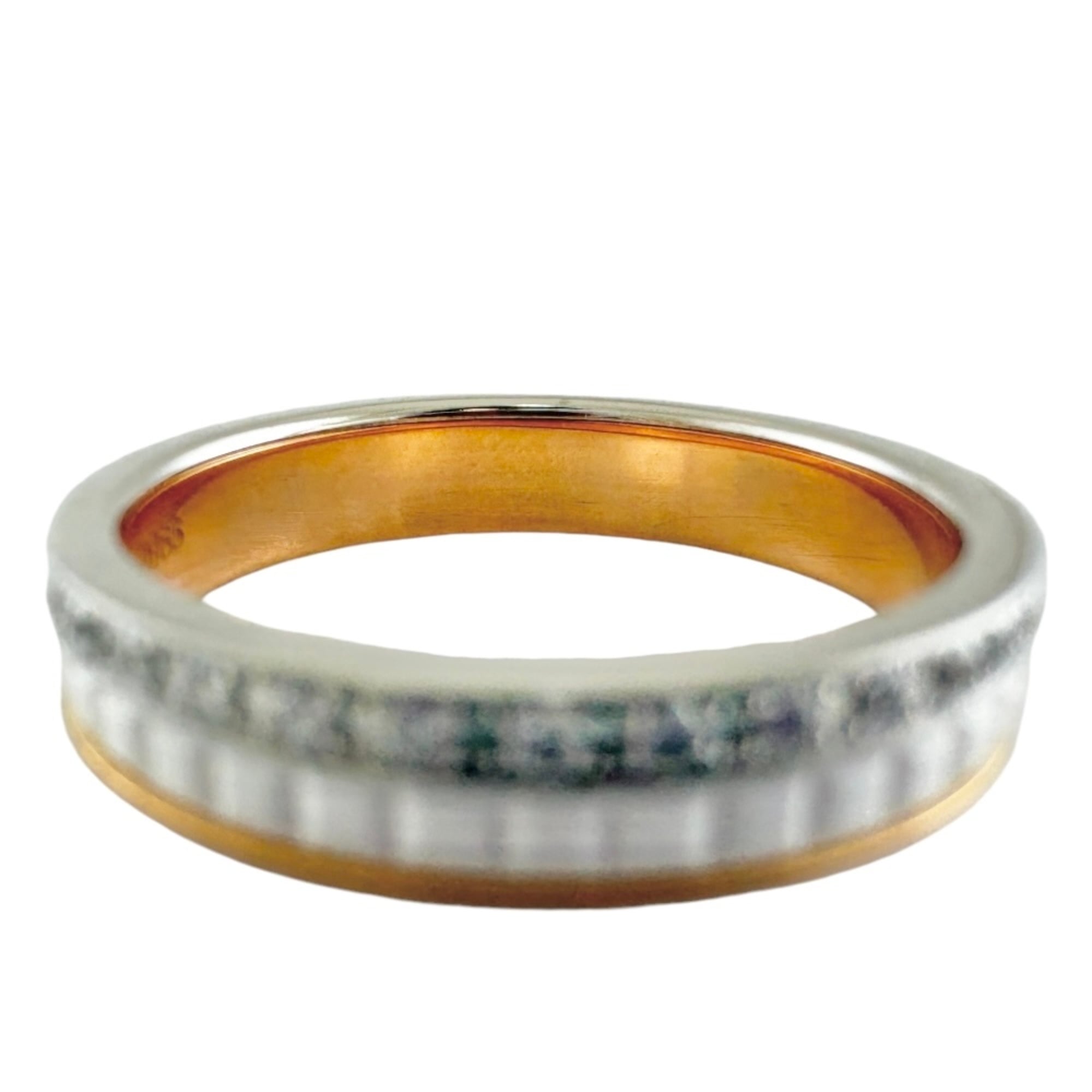 Boucheron Pink Gold White Pink Gold (18K) Ceramic Band Ring (Pre-Owned)