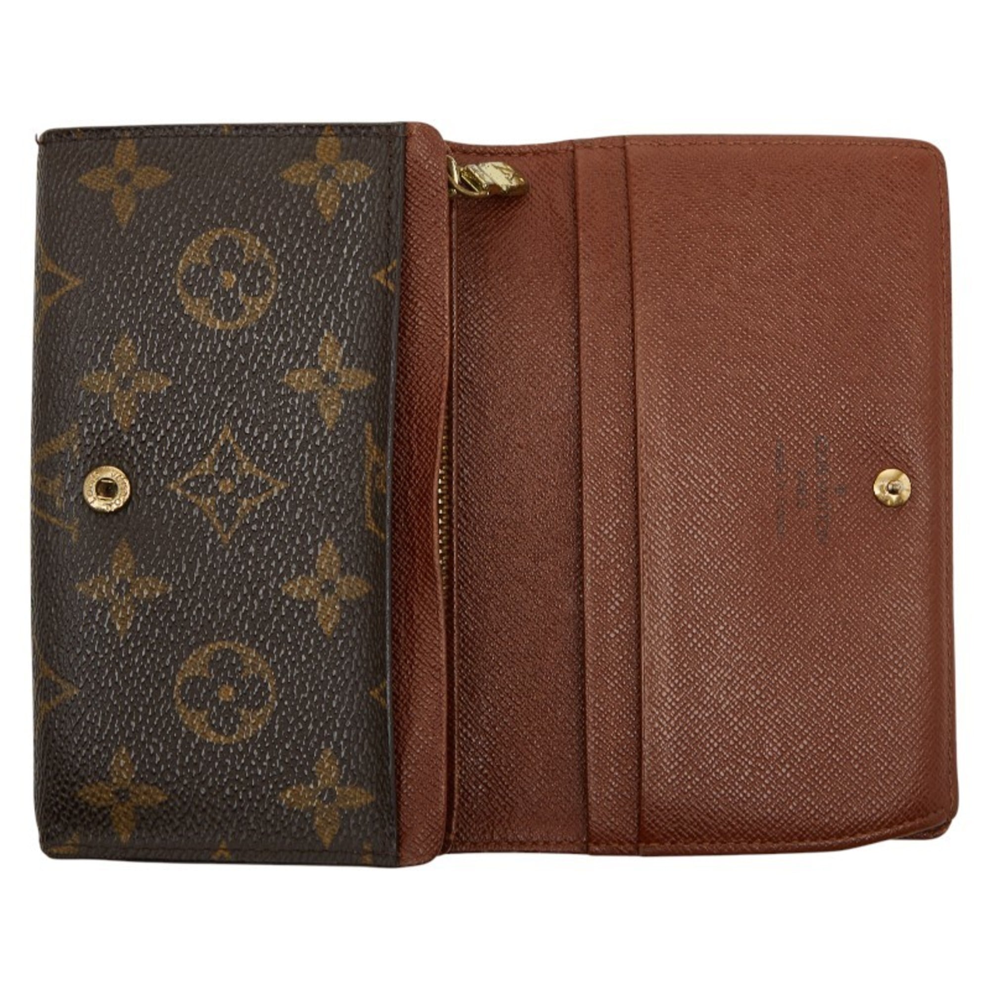 Louis Vuitton Brown Pvc Leather Wallet (Bi-Fold) (Pre-Owned)