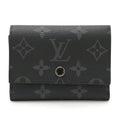 Louis Vuitton Monogram Eclipse Black Gray Monogram Eclipse Wallet (Tri-Fold) (Pre-Owned)