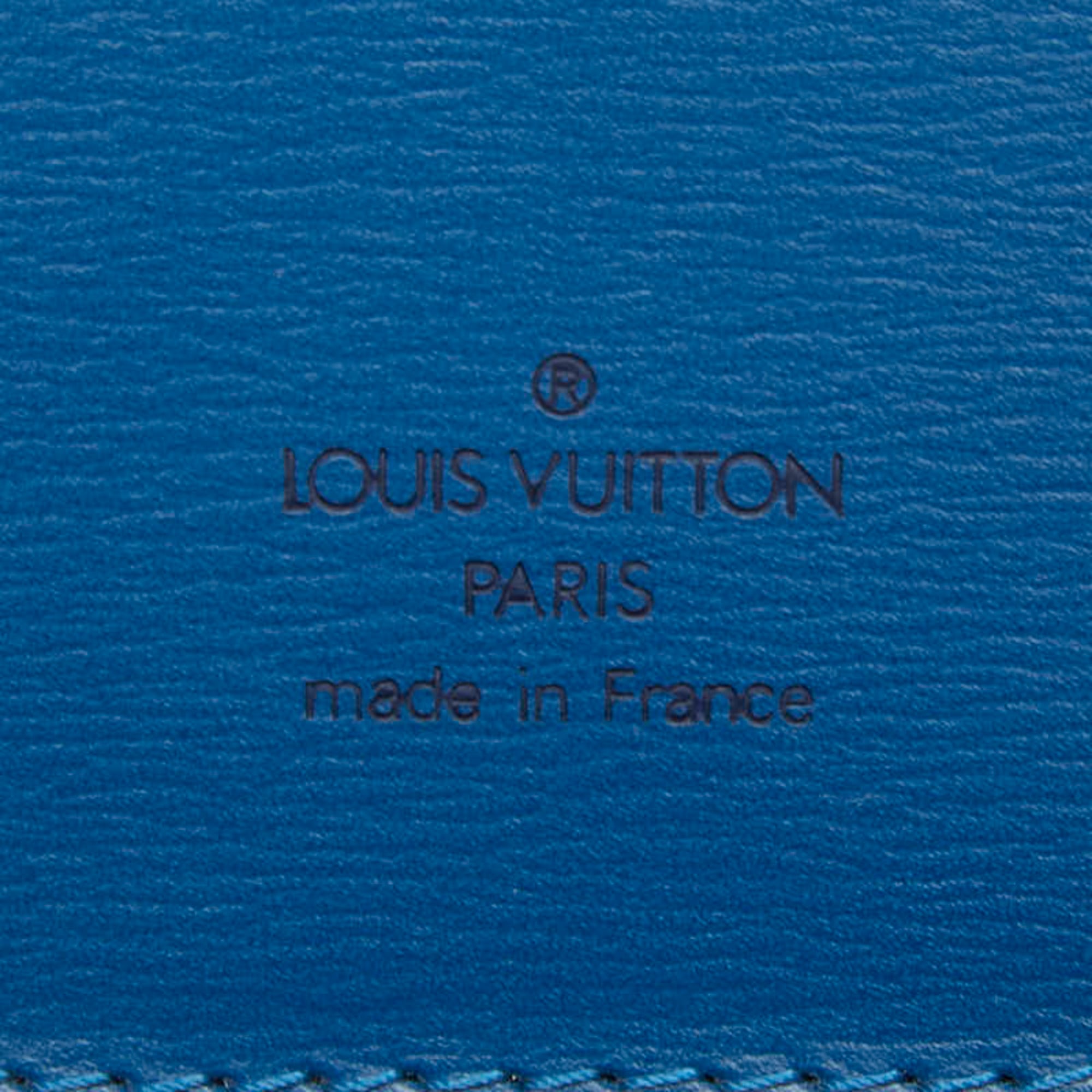 Louis Vuitton Toledo Blue Leather Shoulder Bag (Pre-Owned)