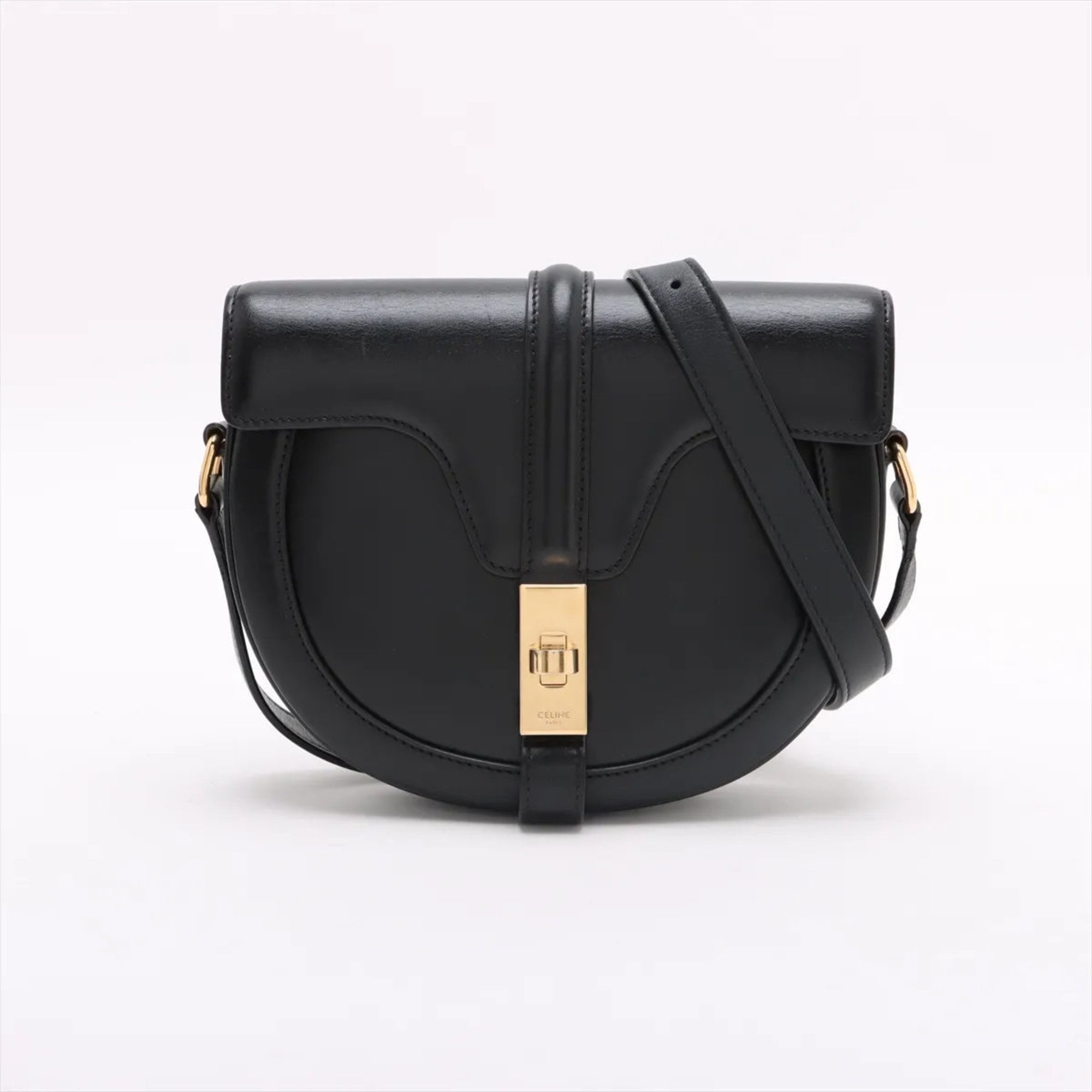 Celine Black Leather Shoulder Bag (Pre-Owned)