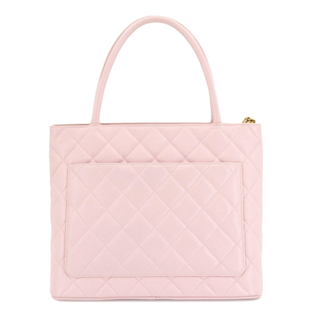 Chanel Light Pink Grained Calfskin Tote Bag (Pre-Owned)
