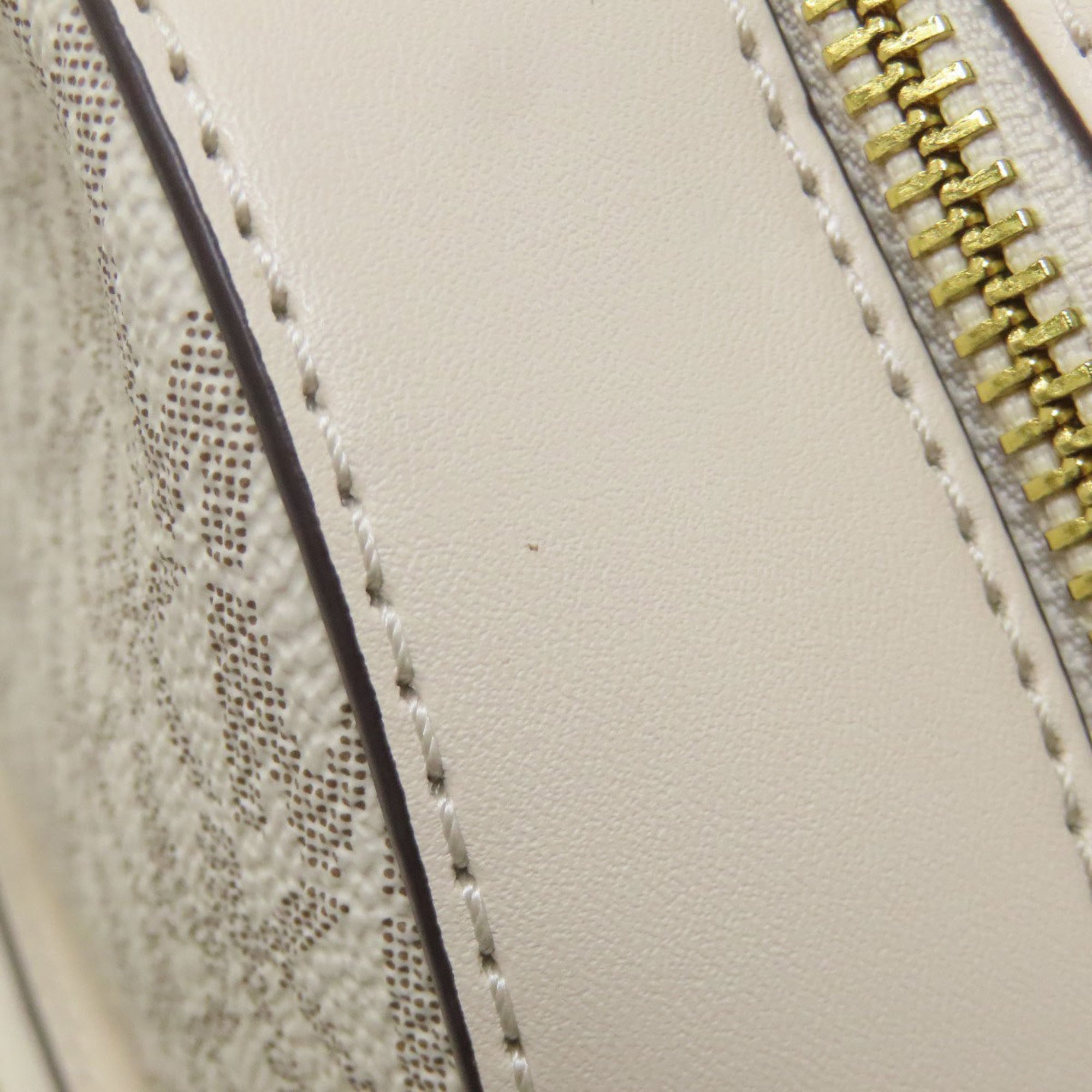 Michael Kors White Leather Pvc Backpack (Pre-Owned)