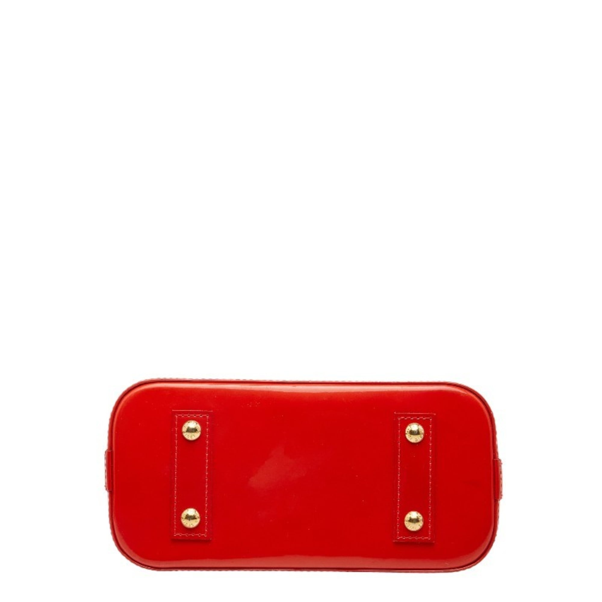 Louis Vuitton Cerise Red Color Patent Leather Handbag Shoulder Bag (Pre-Owned)