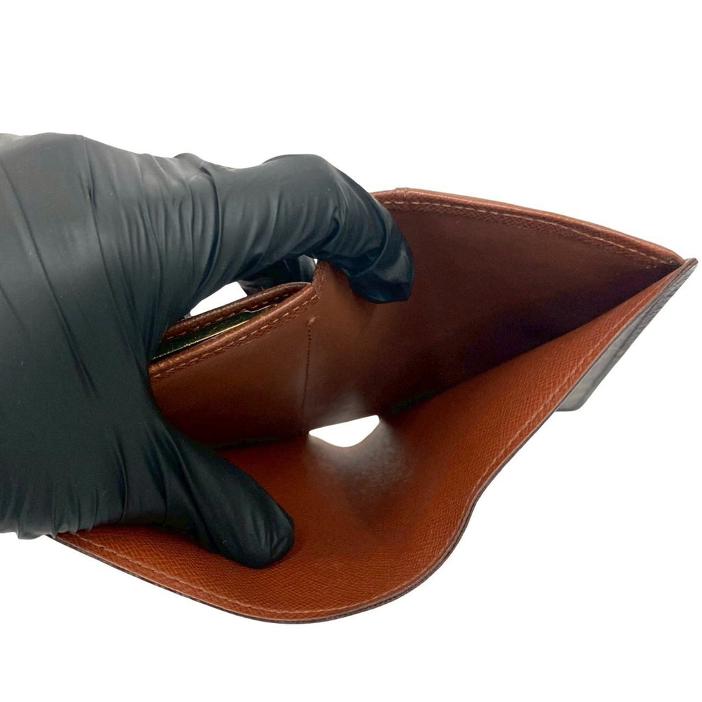 Louis Vuitton Brown Leather Pvc Wallet (Bi-Fold) (Pre-Owned)