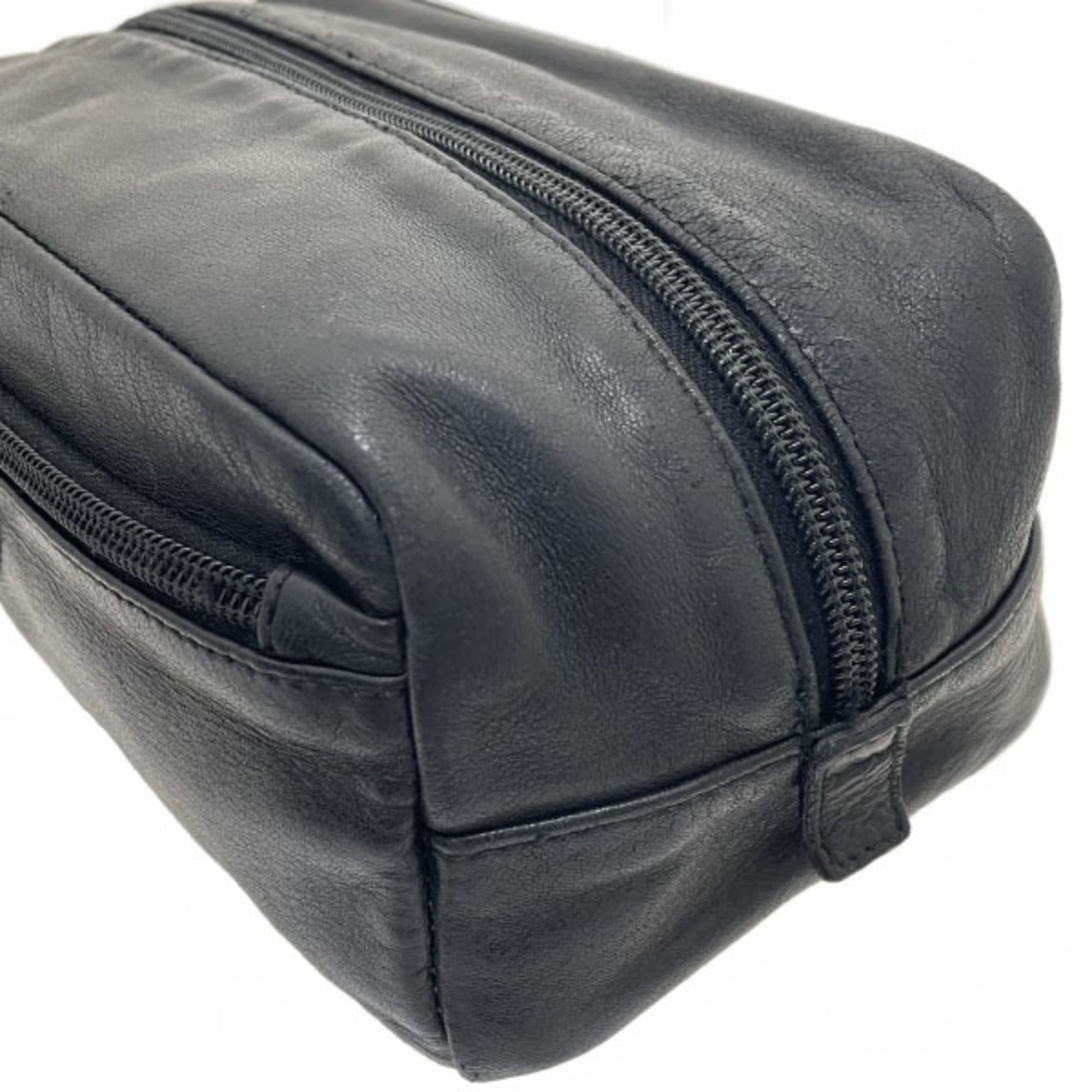 Prada Black Nero Leather Pouch (Pre-Owned)