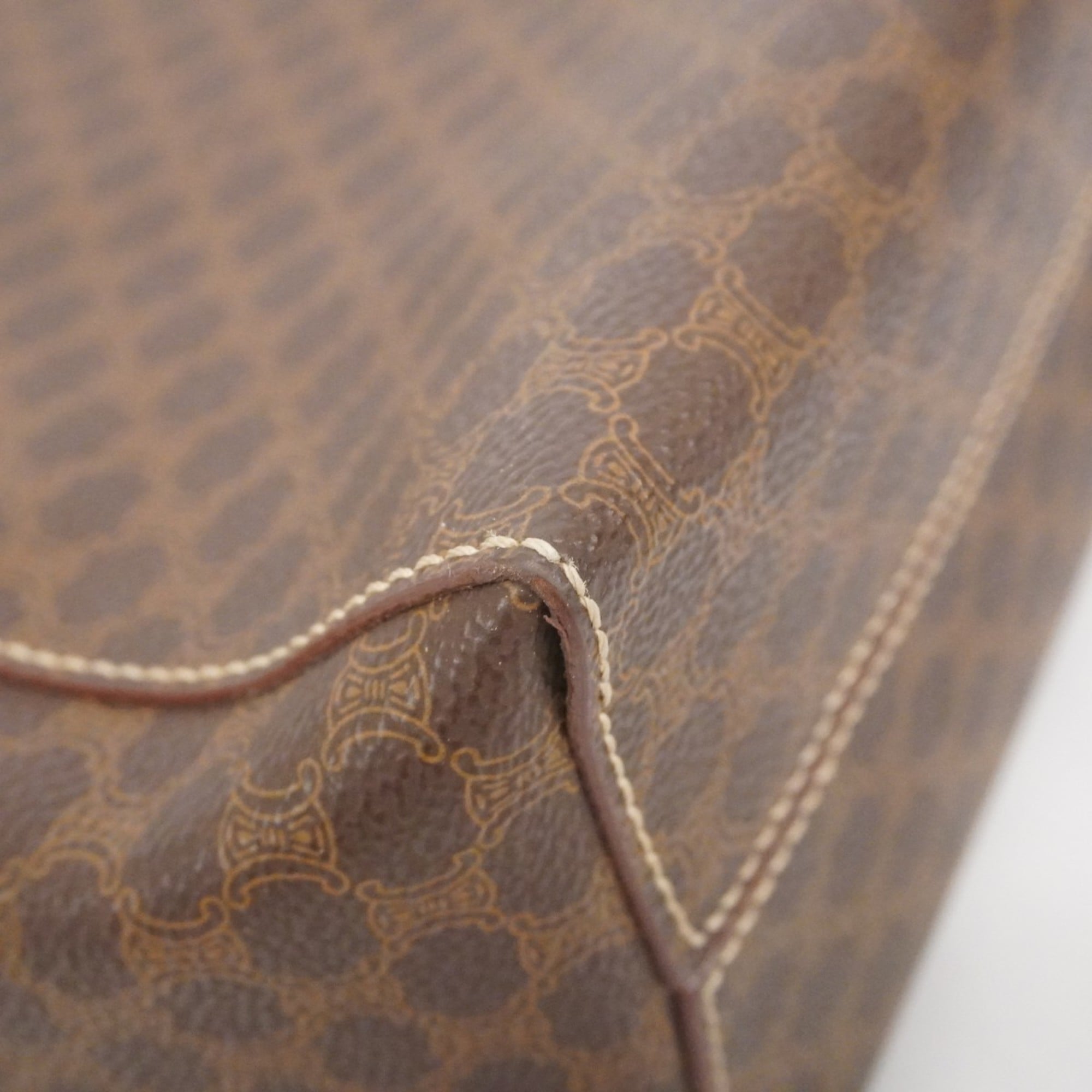 Celine Brown Pvc Handbag (Pre-Owned)