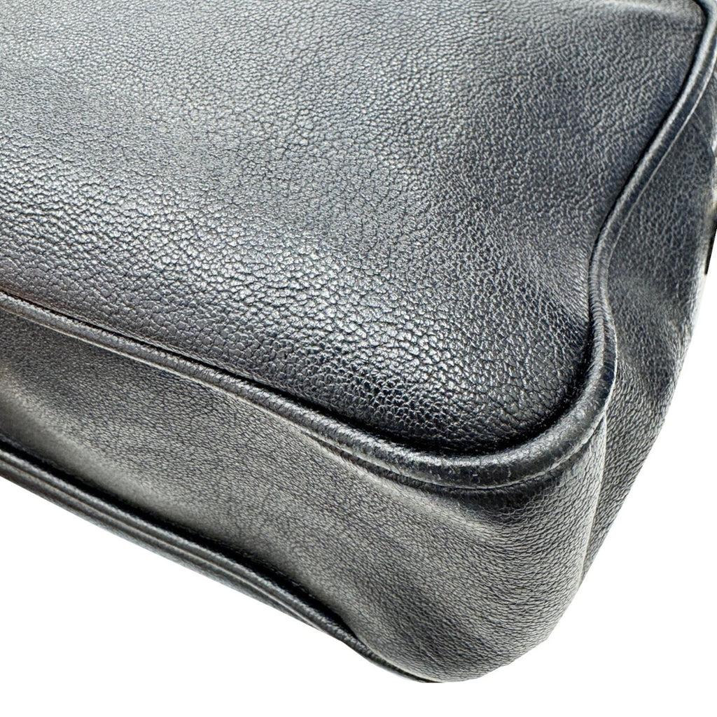 Saint Laurent Black Leather Shoulder Bag (Pre-Owned)
