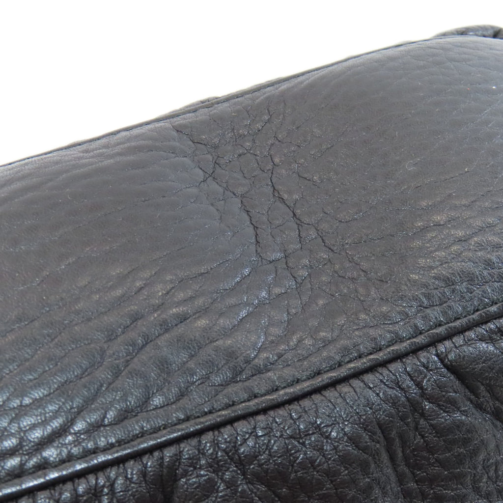 Burberry Black Leather Shoulder Bag (Pre-Owned)