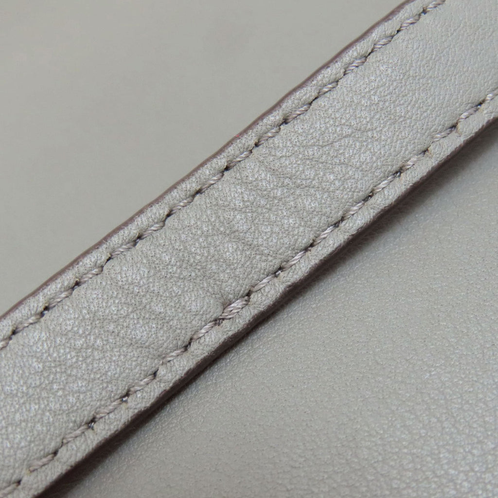 Fendi Gray Leather Handbag (Pre-Owned)