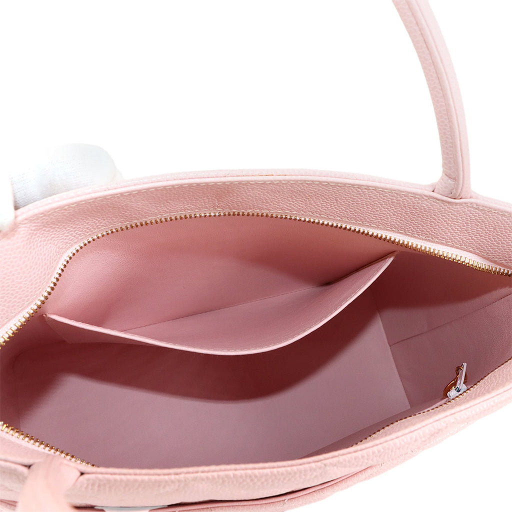 Chanel Light Pink Grained Calfskin Tote Bag (Pre-Owned)