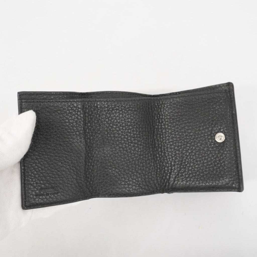 Fendi Black Leather Wallet (Tri-Fold) (Pre-Owned)
