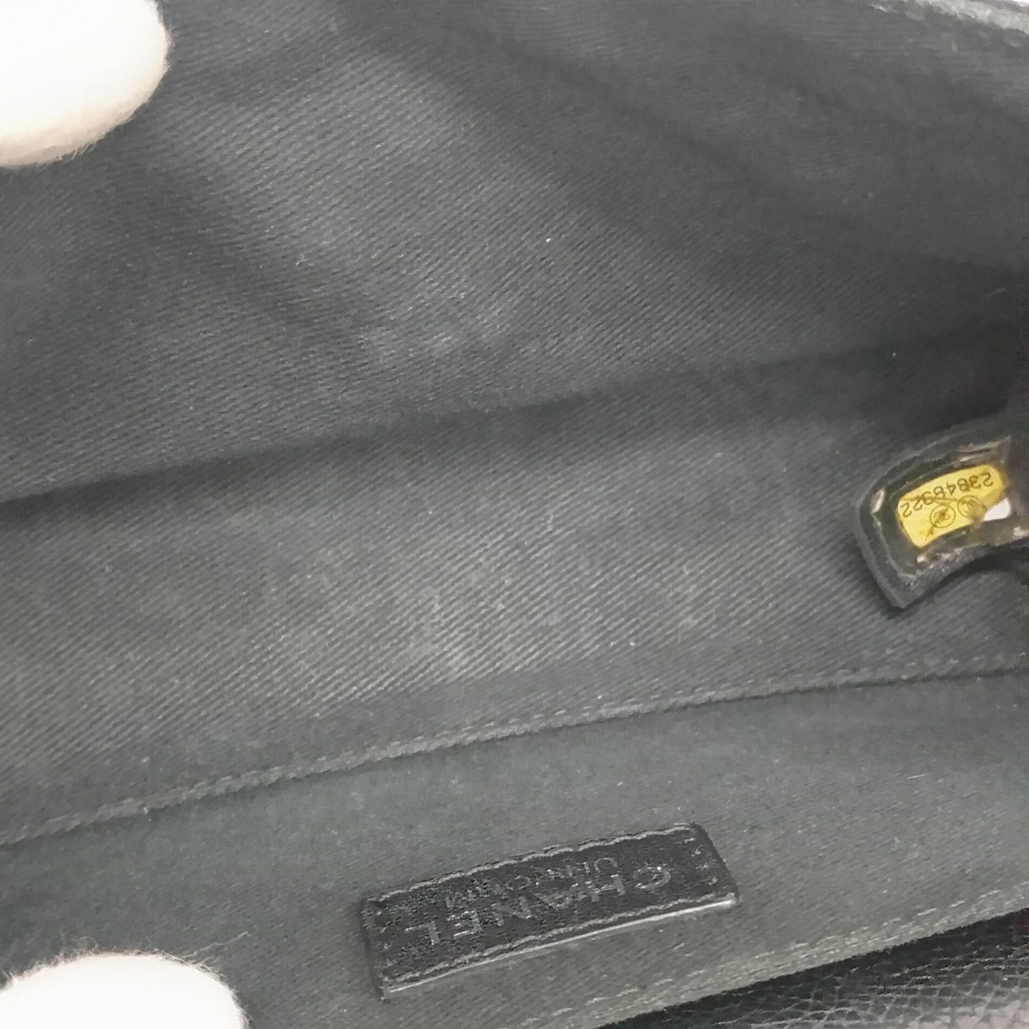 Chanel Black Grained Calfskin Fanny Pack (Pre-Owned)