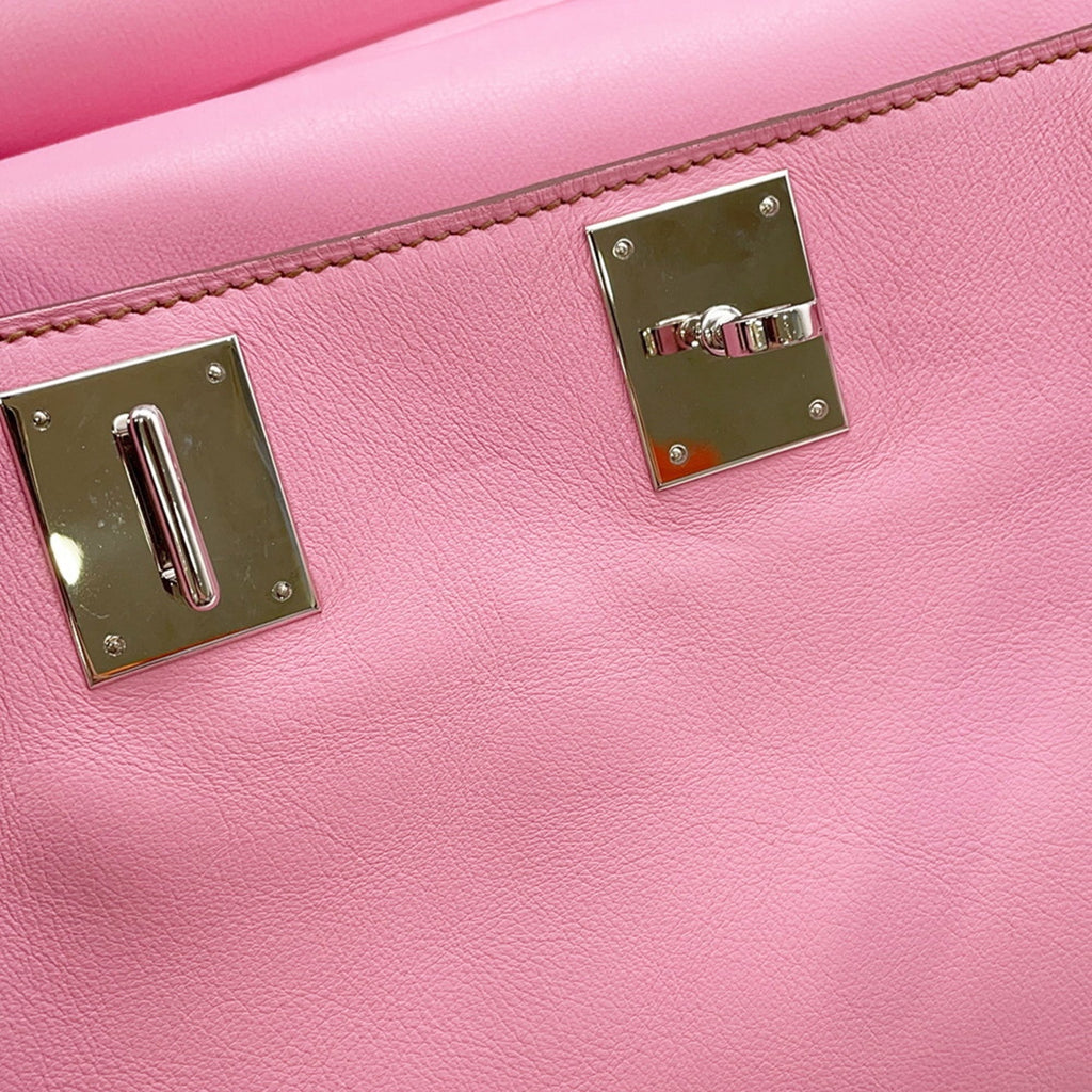 Hermes Jypsiere Pink Swift Leather Shoulder Bag (Pre-Owned)