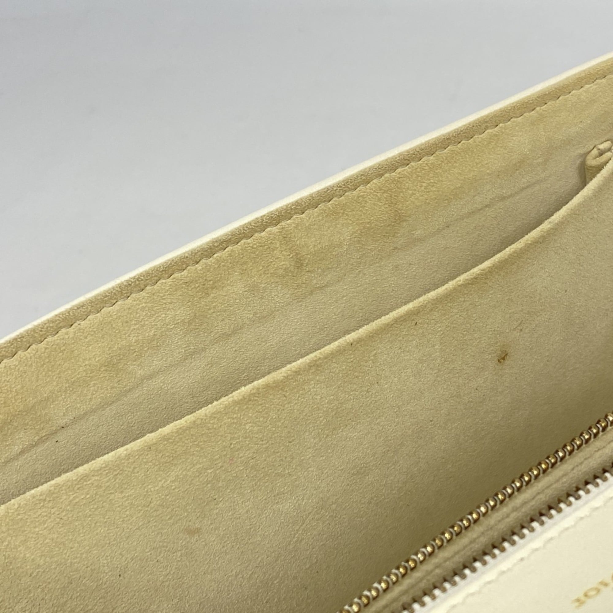 Christian Dior White Leather Shoulder Bag (Pre-Owned)