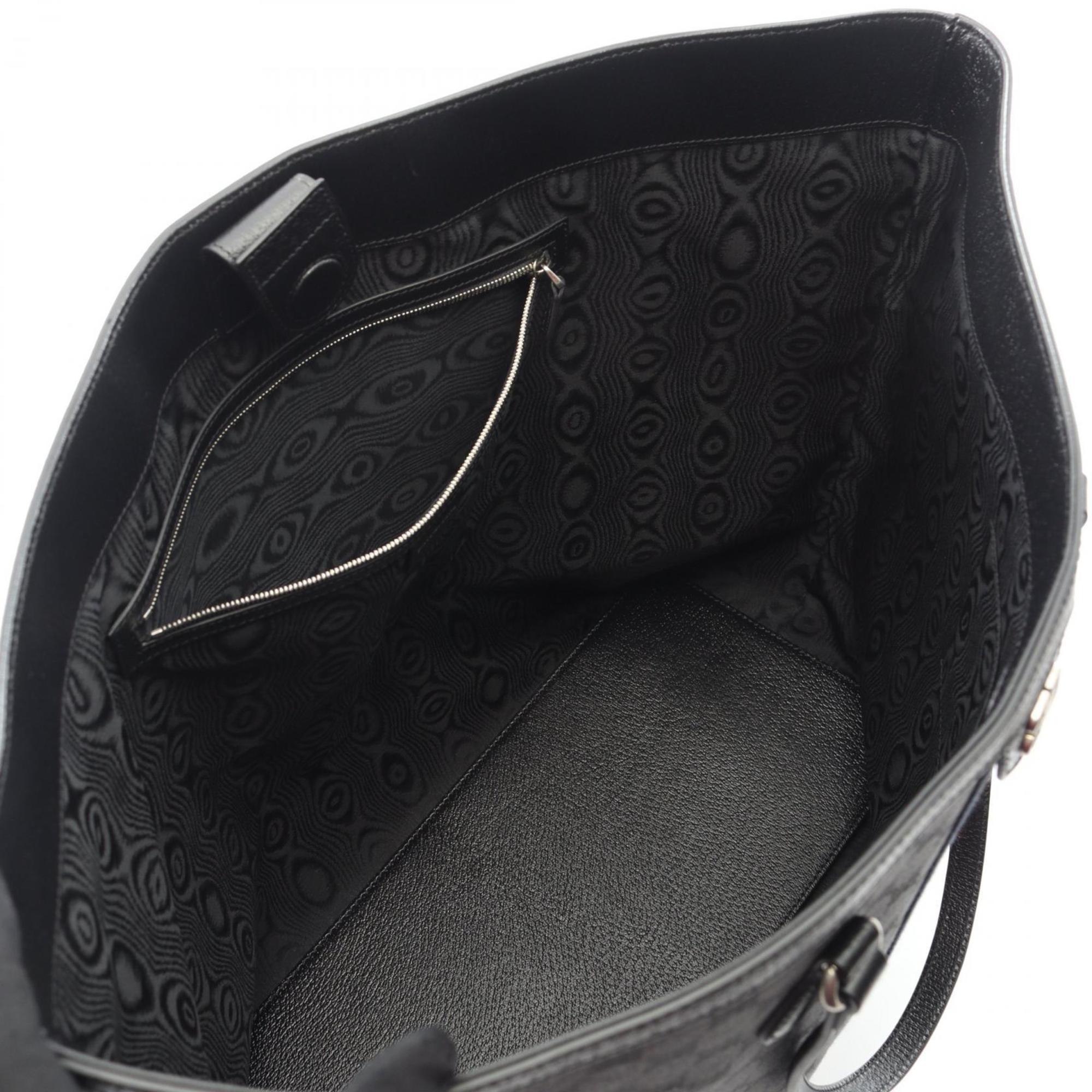 Balenciaga Black Multi-Color Canvas Leather Tote Bag (Pre-Owned)