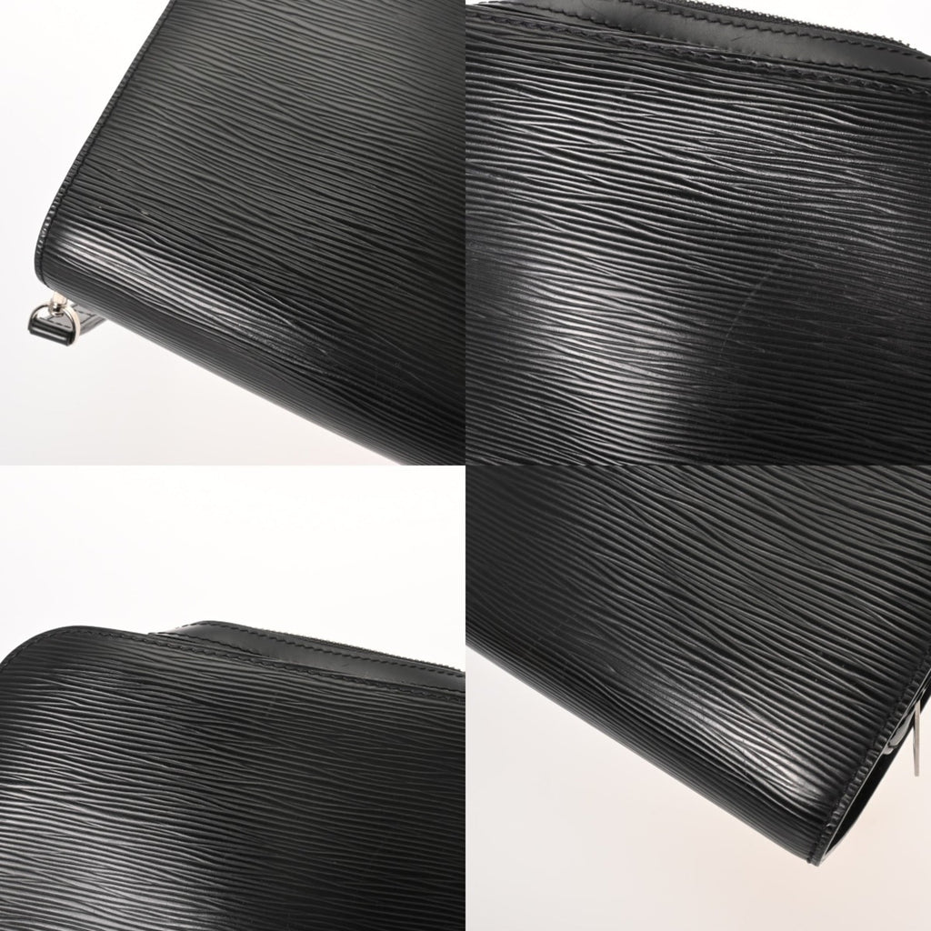 Louis Vuitton Noir Leather Briefcase (Pre-Owned)