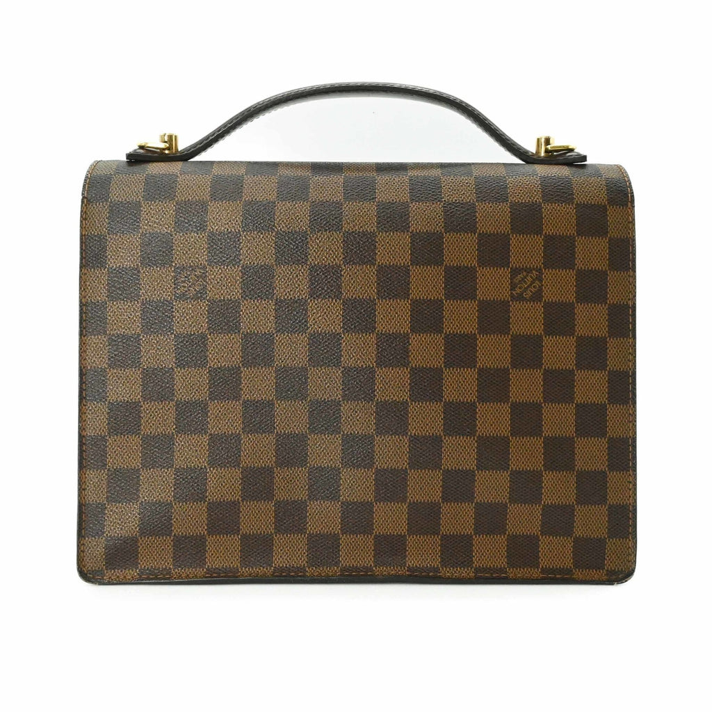 Louis Vuitton Brown Damier Canvas Damier Canvas Leather Handbag (Pre-Owned)
