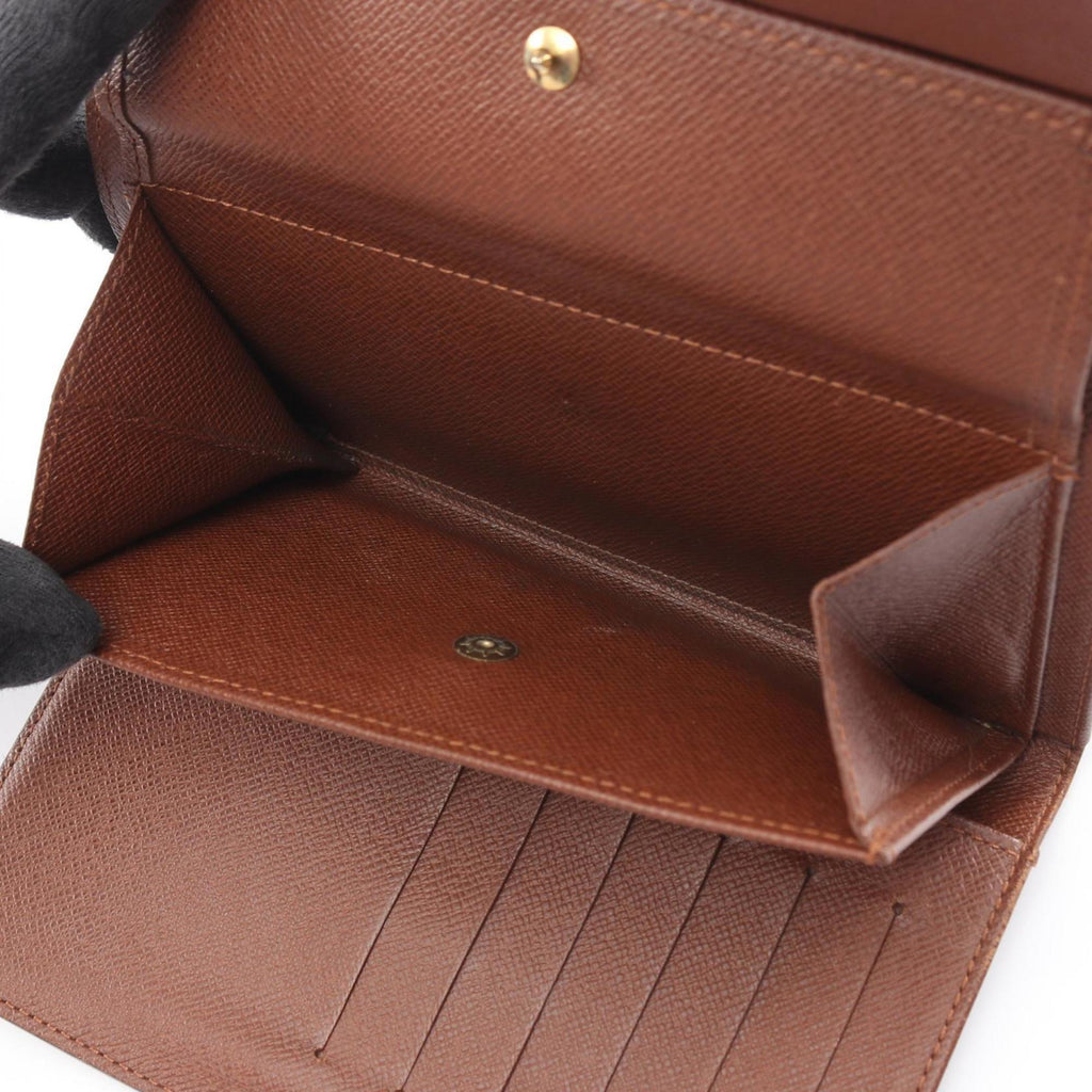 Louis Vuitton Brown Monogram Monogram Wallet (Tri-Fold) (Pre-Owned)