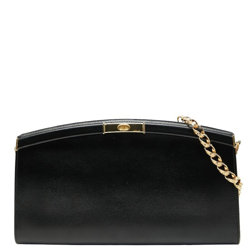 Christian Dior Black Leather Shoulder Bag (Pre-Owned)