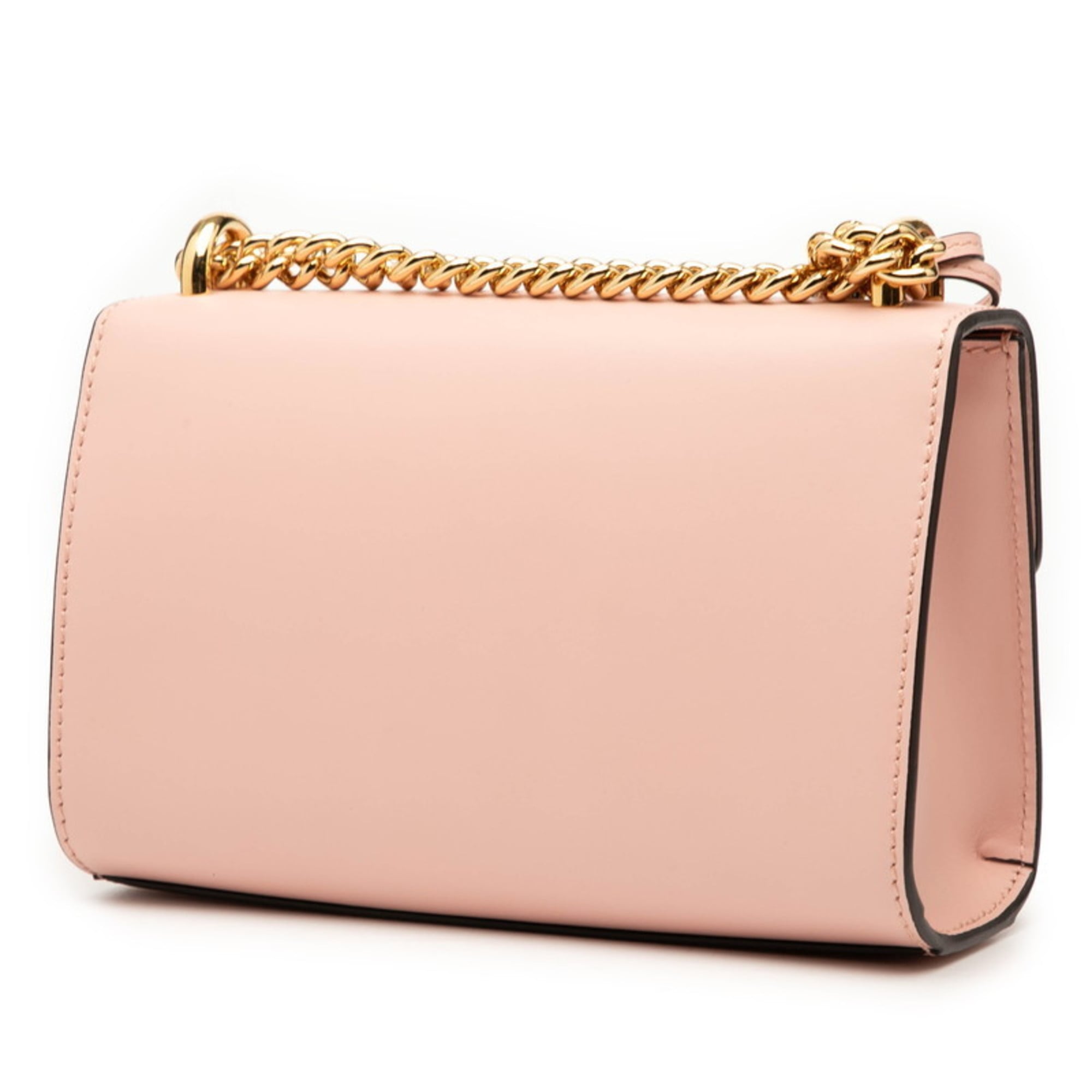 Gucci Pink Leather Shoulder Bag (Pre-Owned)