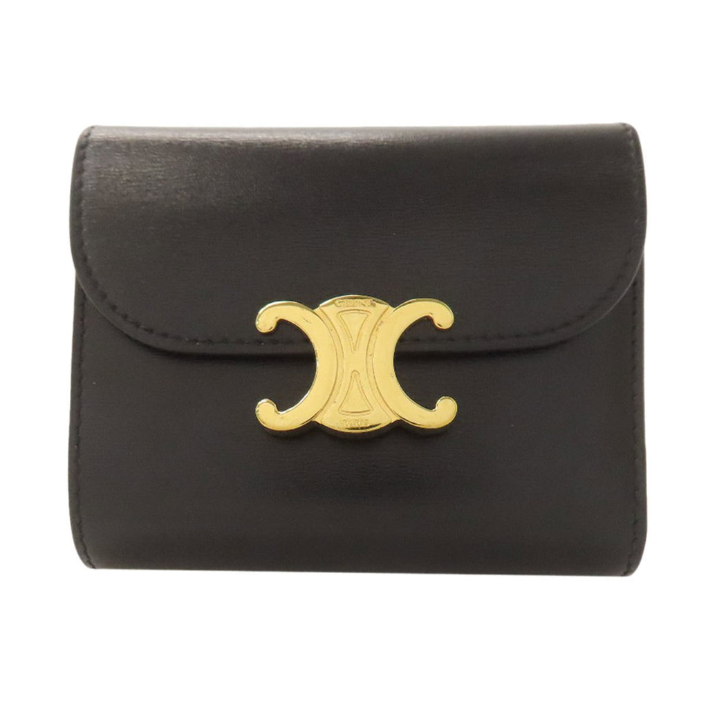 Celine Black Leather Wallet (Bi-Fold) (Pre-Owned)