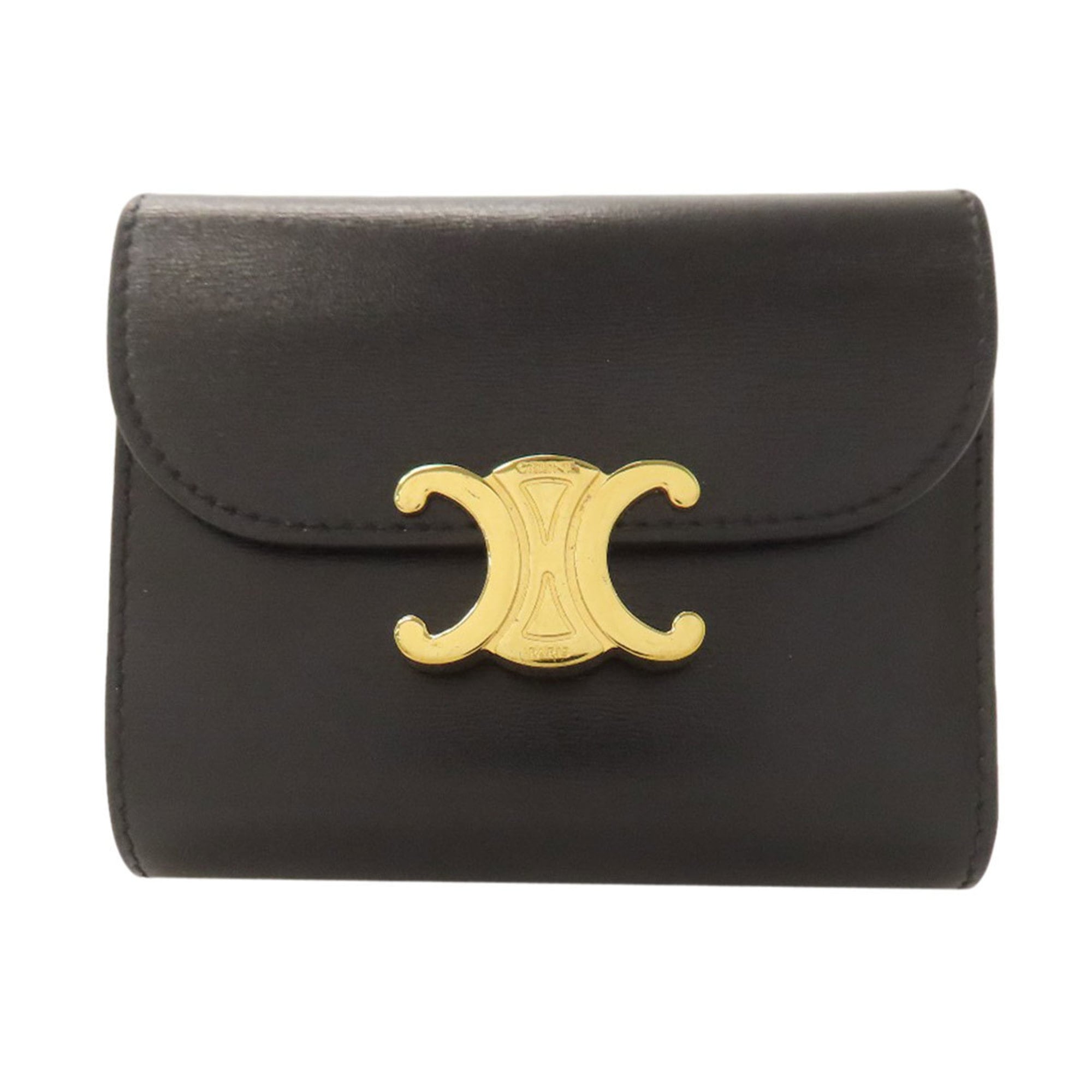 Celine Black Leather Wallet (Bi-Fold) (Pre-Owned)