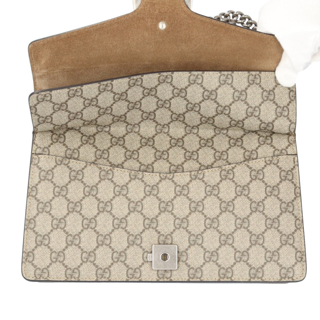 Gucci Beige Gg Supreme Shoulder Bag (Pre-Owned)