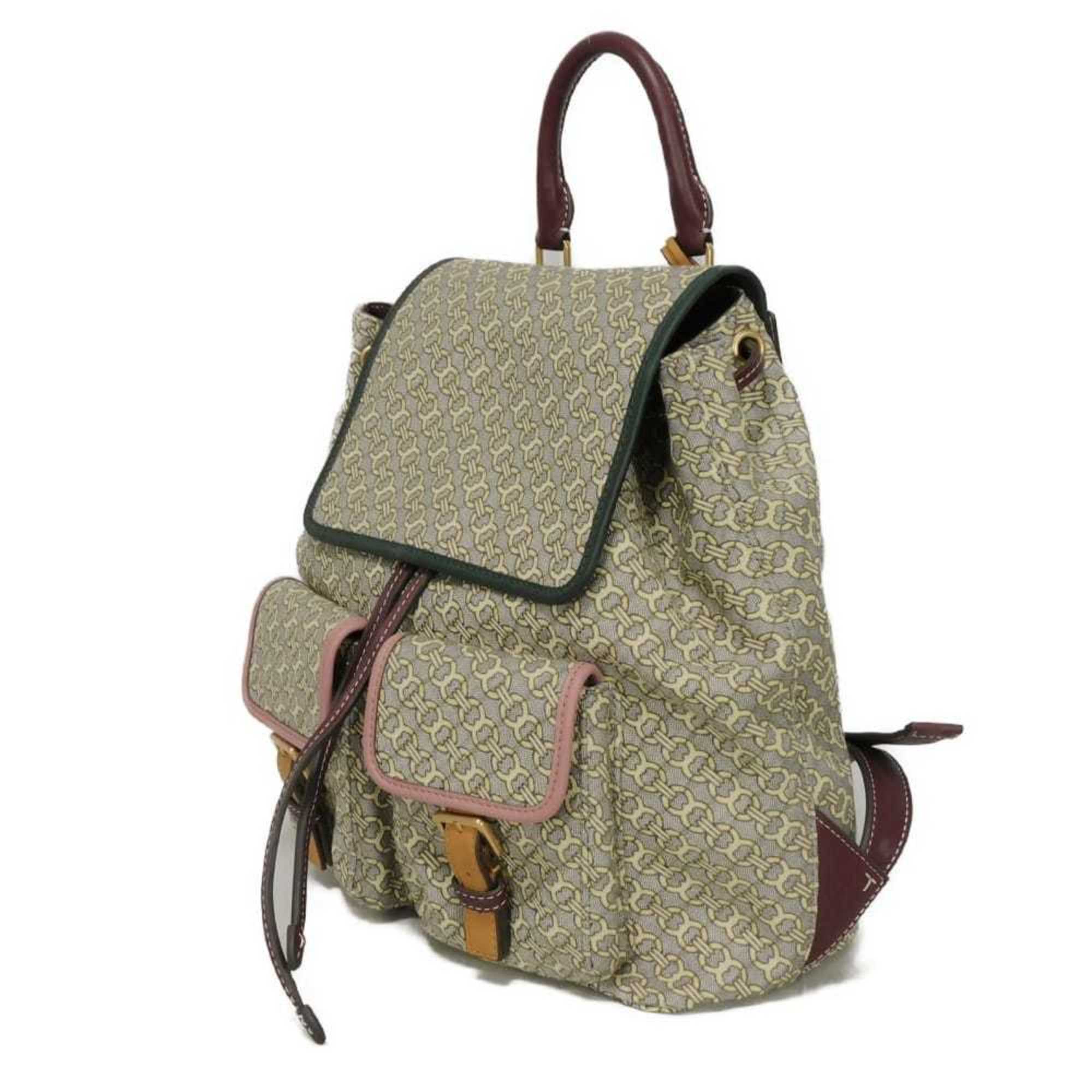 Tory Burch Multi-Color Cotton Backpack (Pre-Owned)