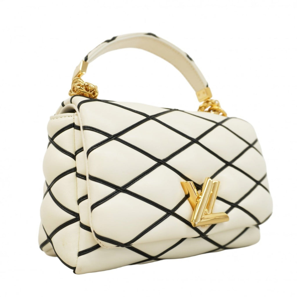 Louis Vuitton Black White Handbag (Pre-Owned)
