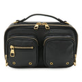 Louis Vuitton Black Leather Clutch Bag Shoulder Bag (Pre-Owned)