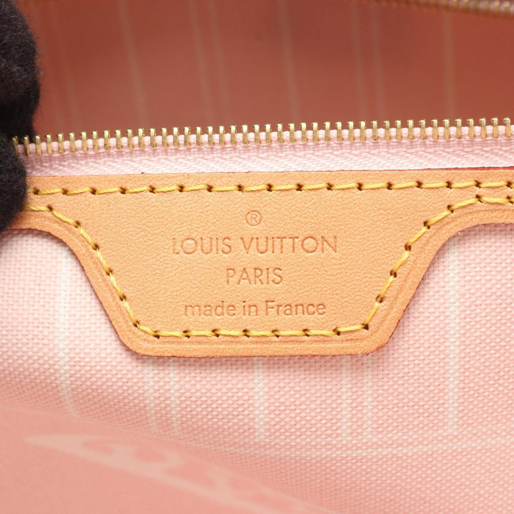 Louis Vuitton Pink Yellow Coated Canvas Monogram Pvc Leather Tote Bag (Pre-Owned)