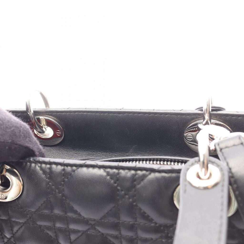 Christian Dior Black Leather Handbag (Pre-Owned)