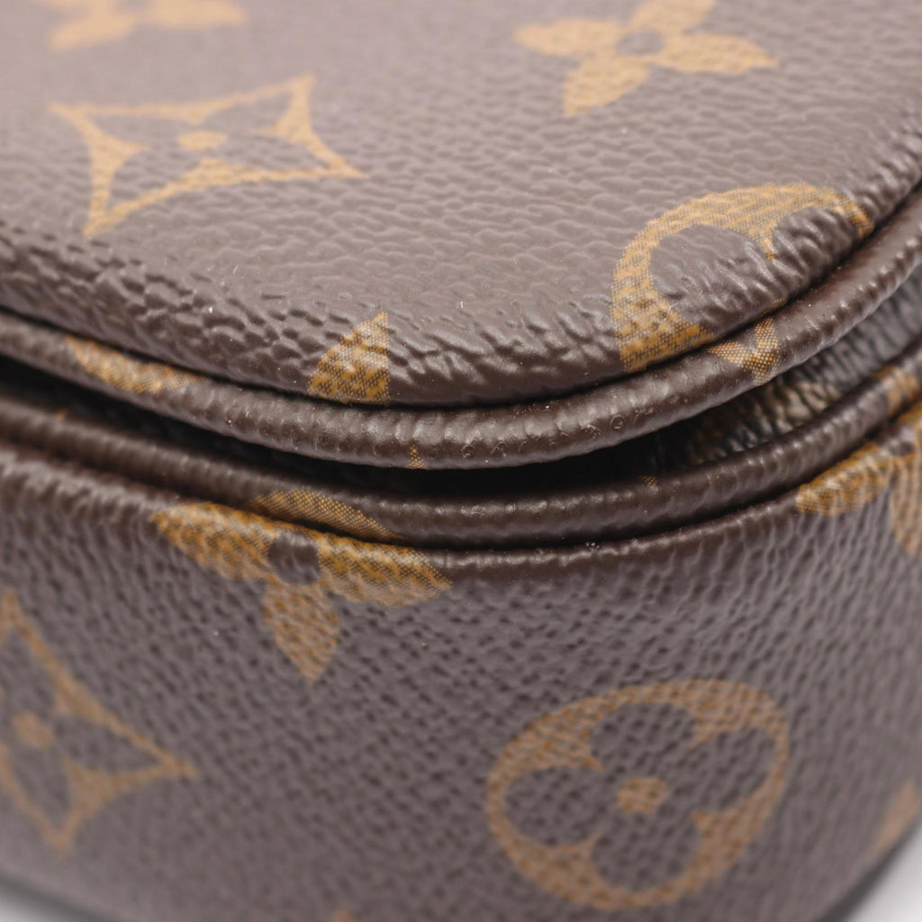 Louis Vuitton Brown Pvc Coated Canvas Leather Handbag Pochette (Pre-Owned)