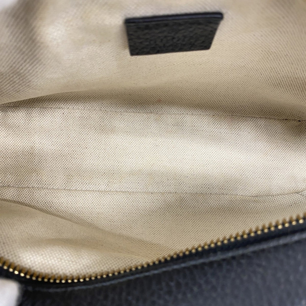 Gucci Black Leather Shoulder Bag (Pre-Owned)