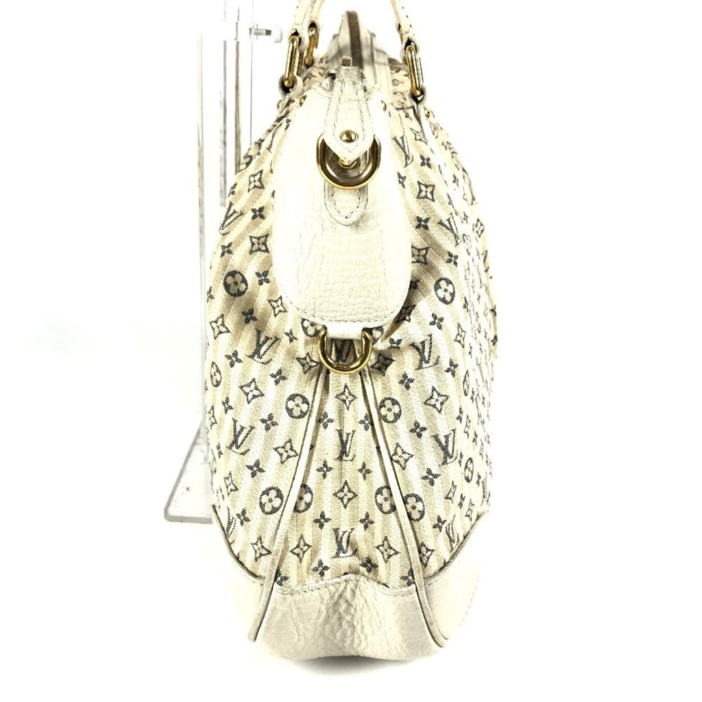 Louis Vuitton Monogram Mini Lin Beige White Monogram Mini Lin Handbag Tote Bag (Pre-Owned)