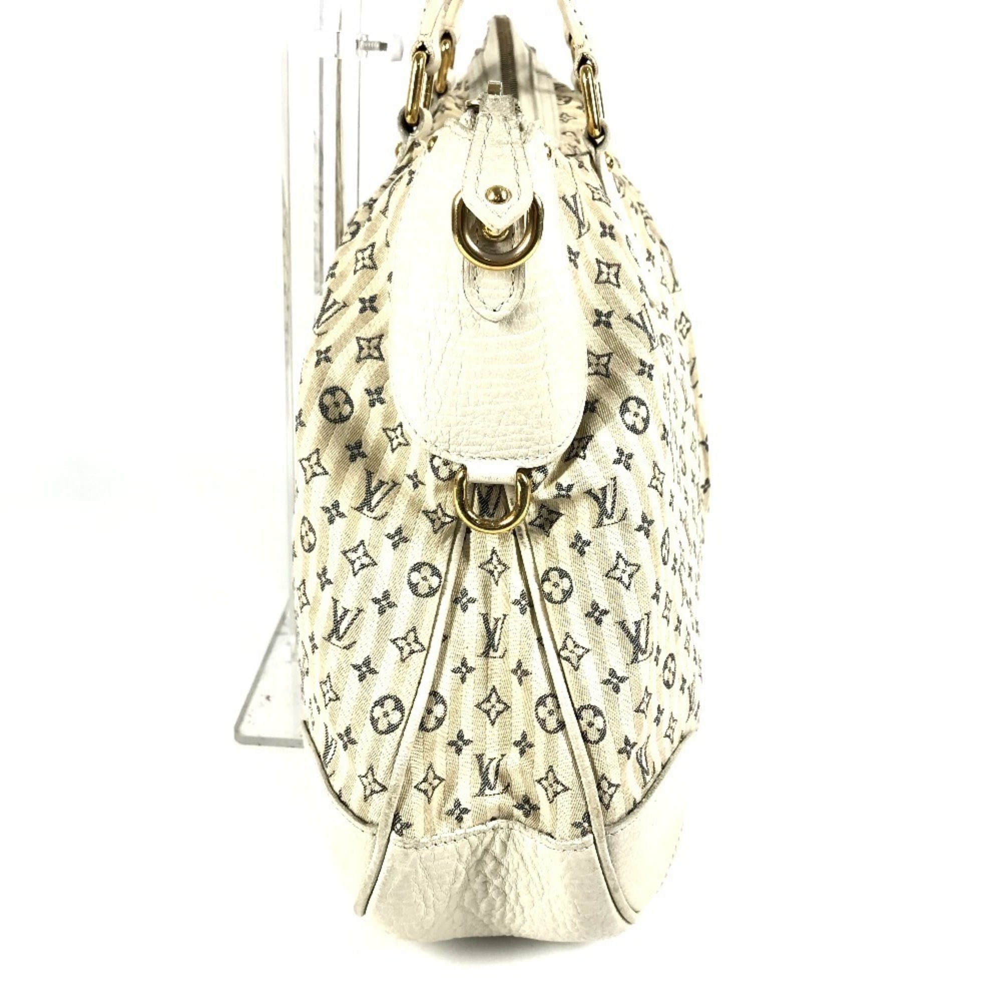 Louis Vuitton Monogram Mini Lin Beige White Monogram Mini Lin Handbag Tote Bag (Pre-Owned)