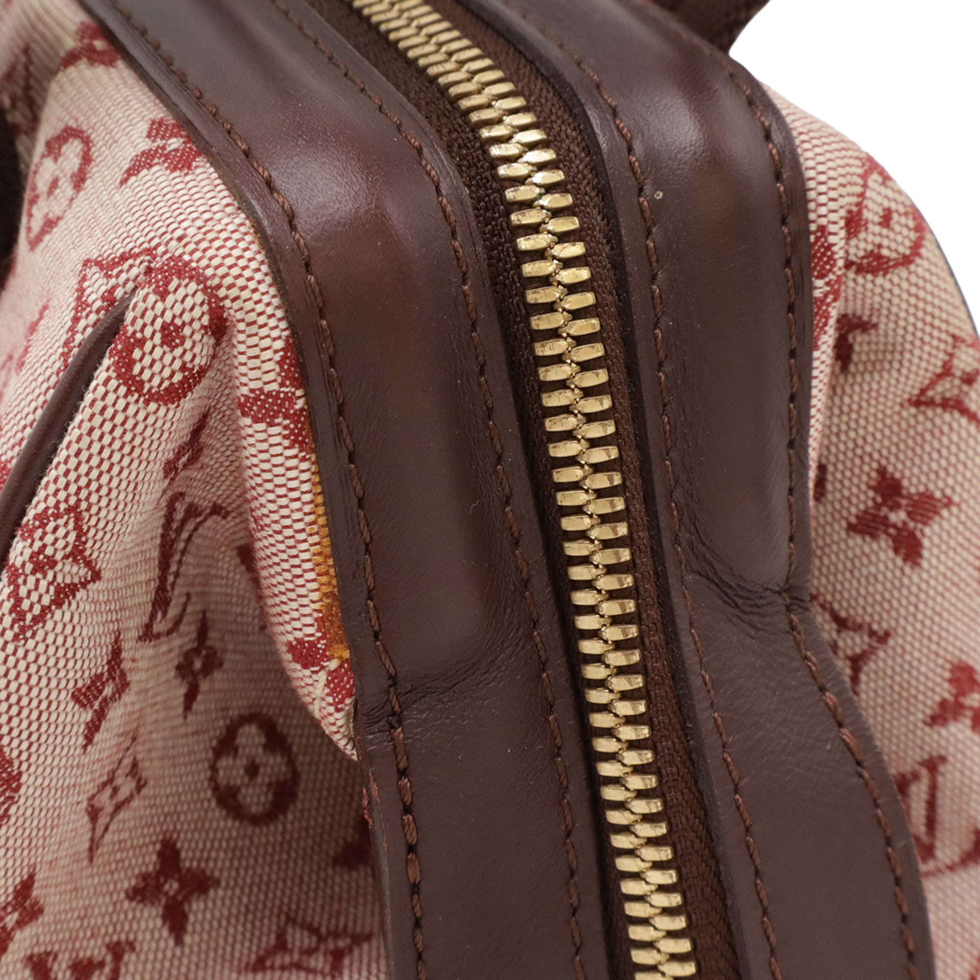 Louis Vuitton Cherry Pink Canvas Leather Handbag (Pre-Owned)