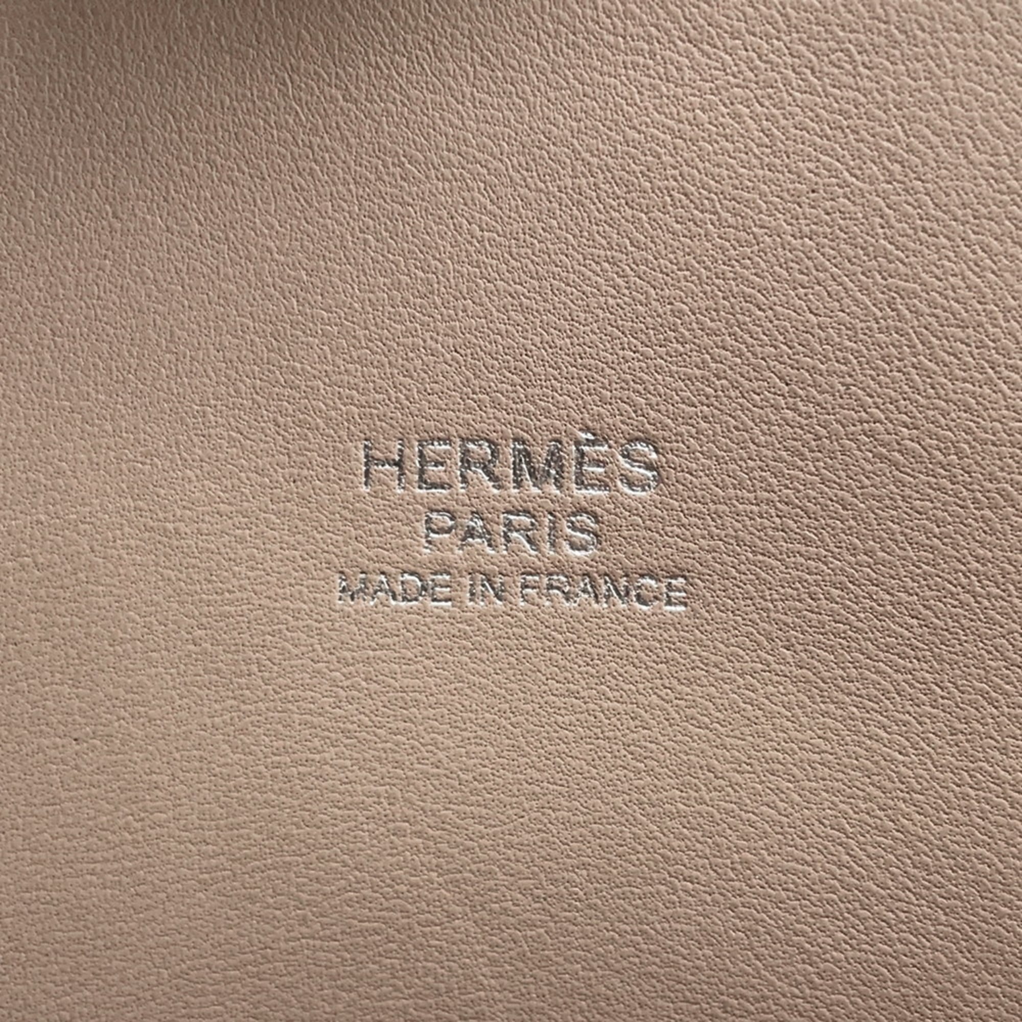 Hermes Bolide Gris Tourterelle Taurillon Clemence Leather Handbag (Pre-Owned)