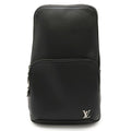 Louis Vuitton Taiga Black Noir Taiga Leather Shoulder Bag Sling Bag (Pre-Owned)