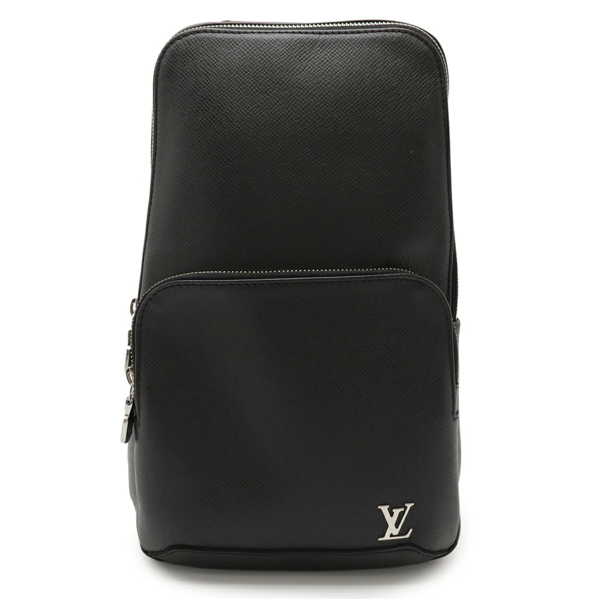 Louis Vuitton Taiga Black Noir Taiga Leather Shoulder Bag Sling Bag (Pre-Owned)