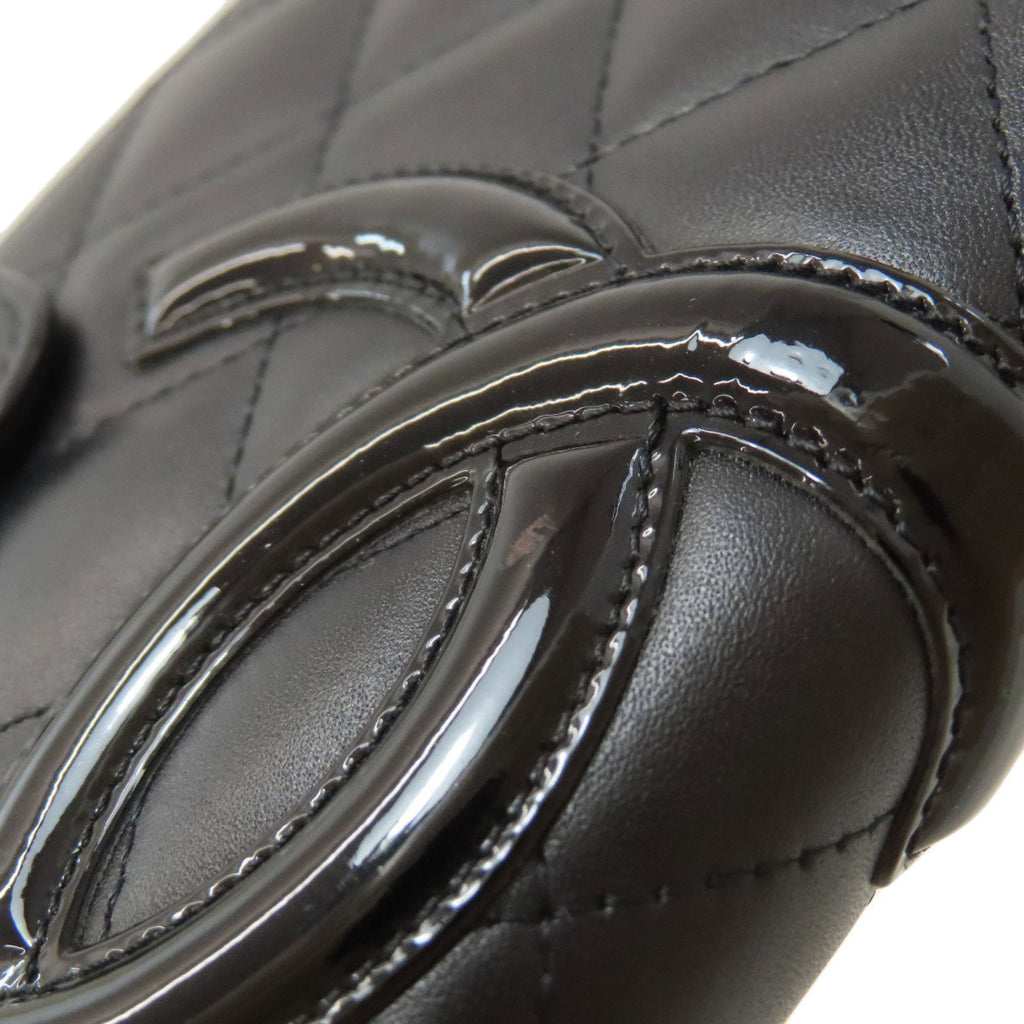 Chanel Black Leather Wallet (Bi-Fold) (Pre-Owned)