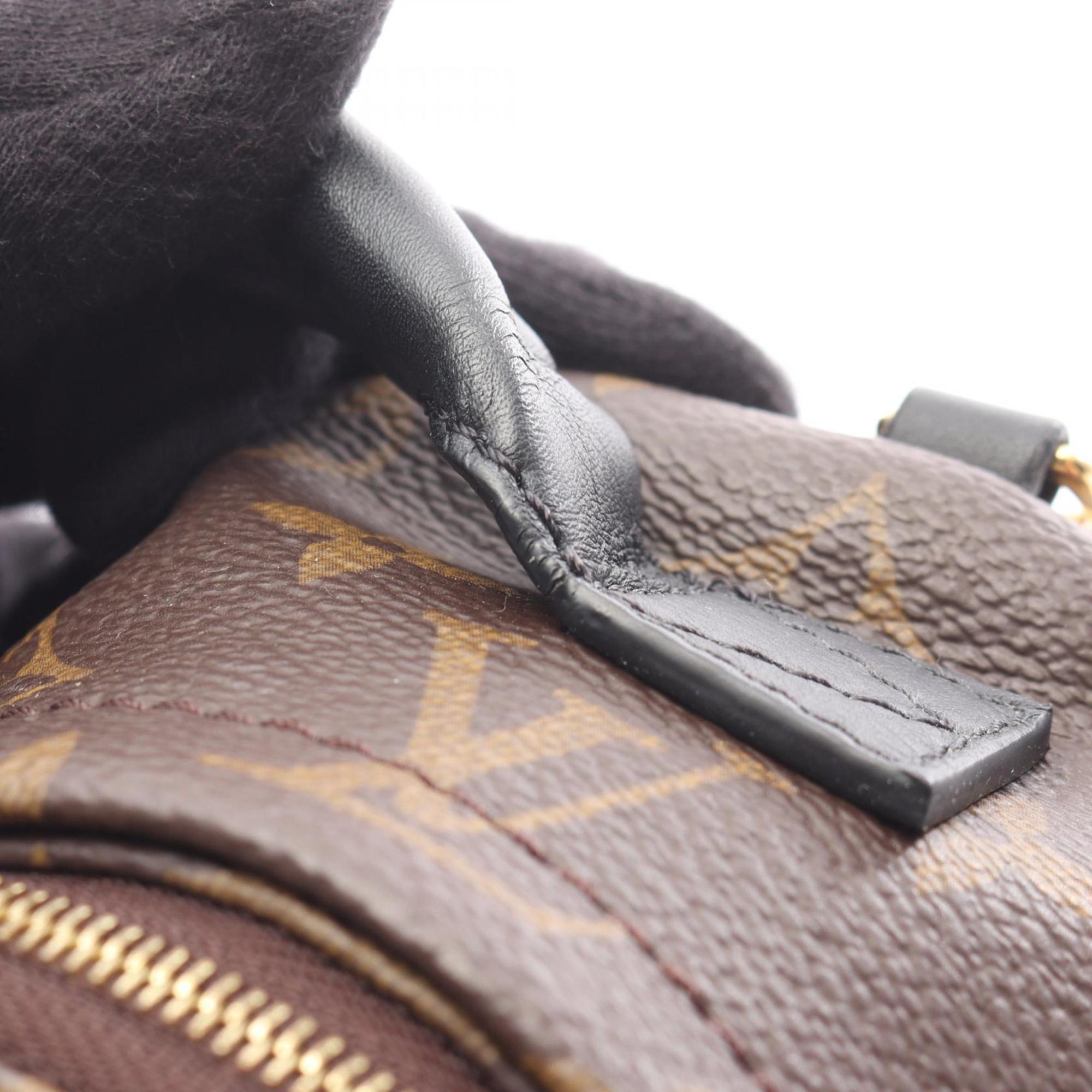 Louis Vuitton Black Brown Monogram Coated Canvas Monogram Pvc Leather Backpack (Pre-Owned)
