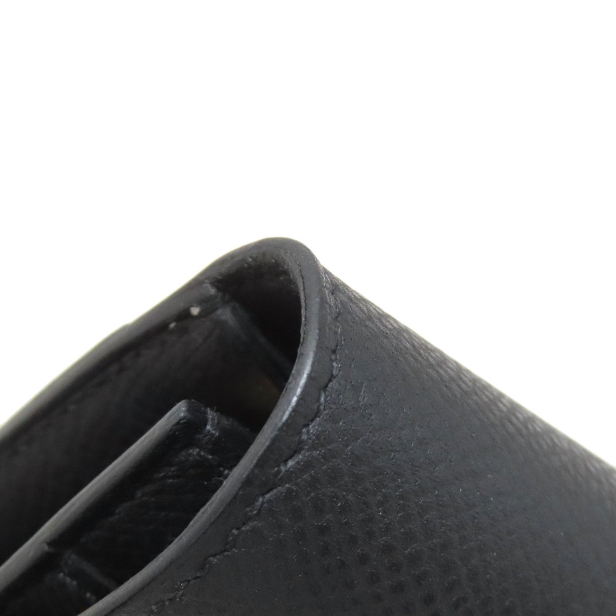Hermes Black Epsom Leather Coin Purse/Coin Case (Pre-Owned)