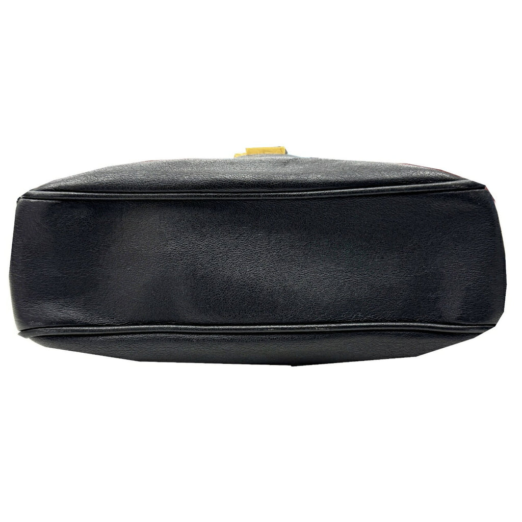 Saint Laurent Black Leather Shoulder Bag (Pre-Owned)