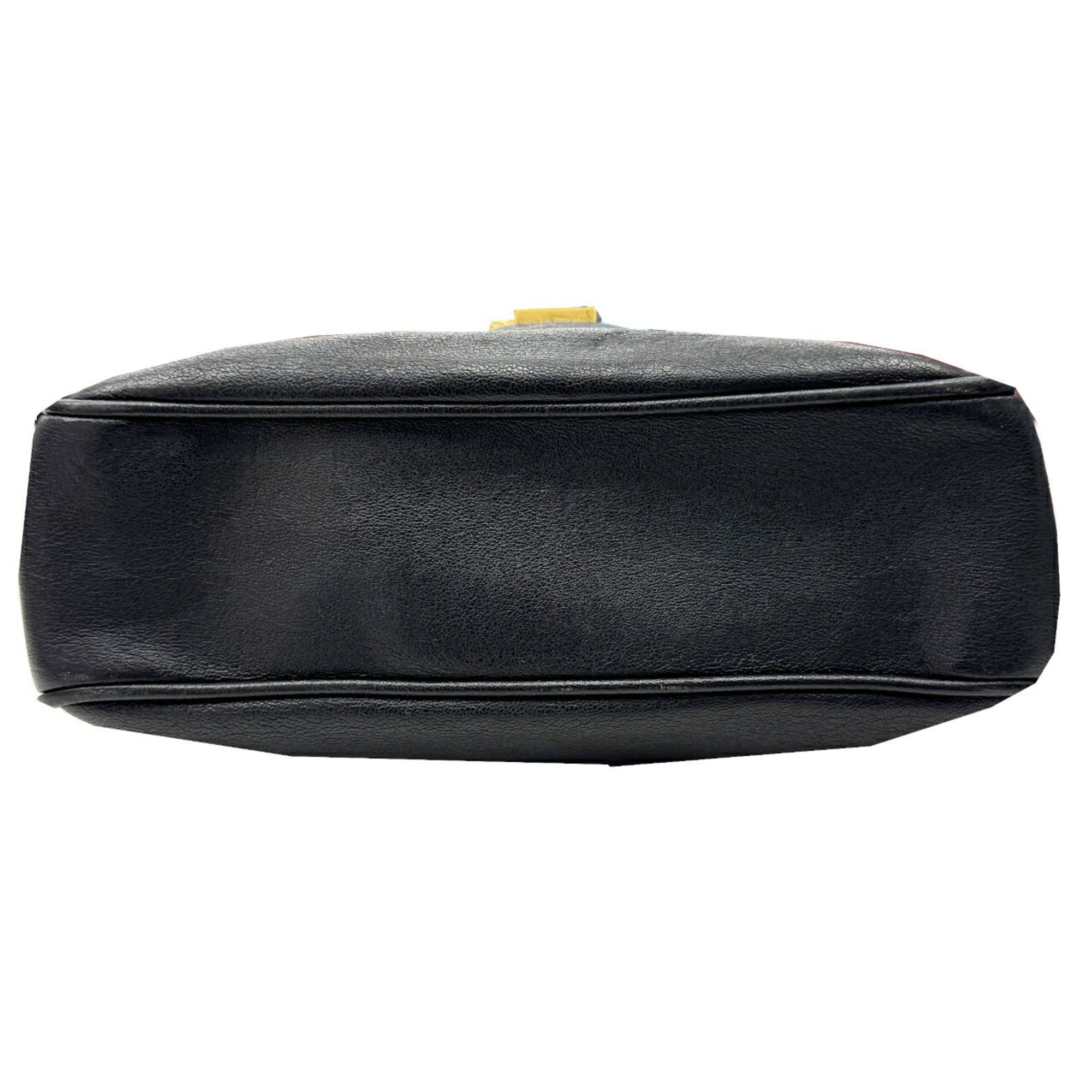 Saint Laurent Black Leather Shoulder Bag (Pre-Owned)