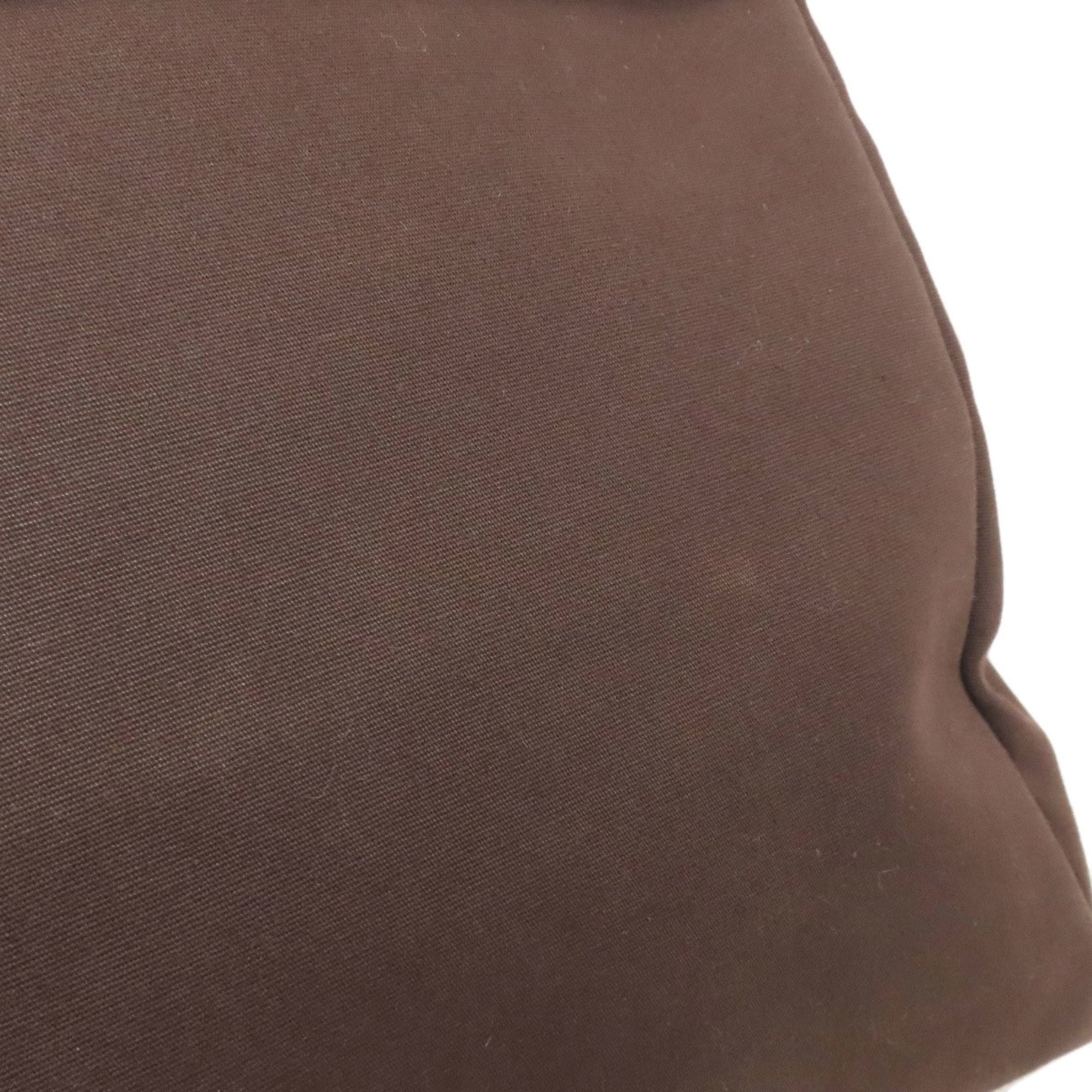Hermes Brown Toile Officier Tote Bag (Pre-Owned)